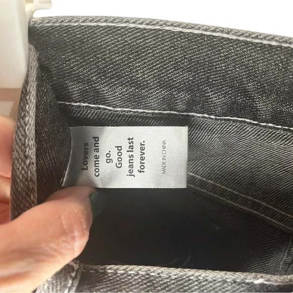 NWT PacSun Laya II Jean Size 26 Washed Black High Waisted 100% Cotton - Picture 8 of 12